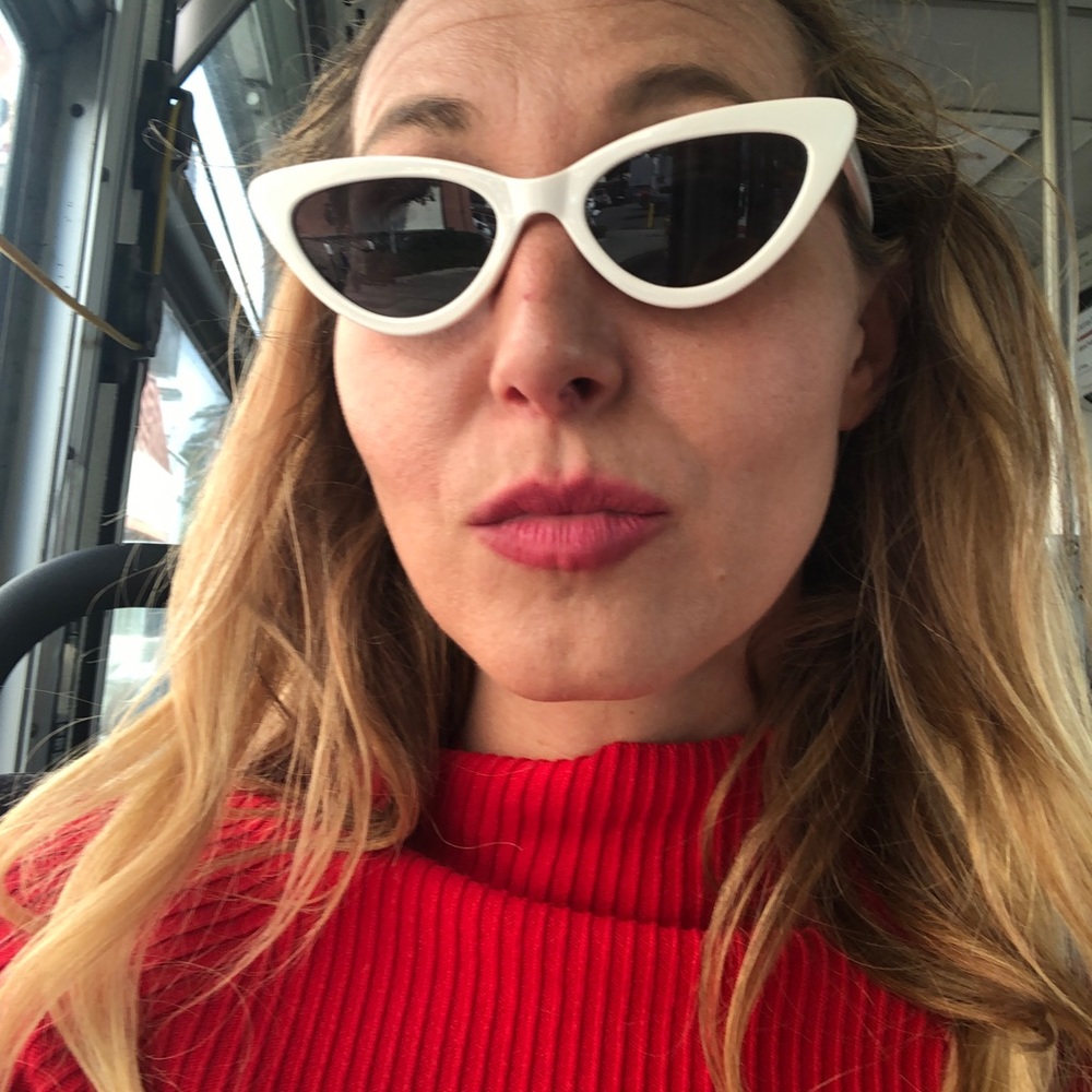 White Cat Eye Sunglasses